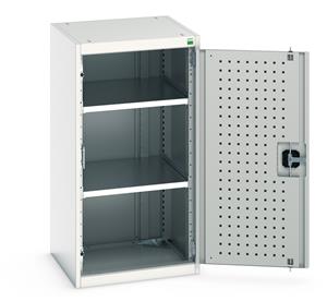 Bott Tool Storage Cupboards for workshops with Shelves and or Perfo Doors Bott Perfo Door Cupboard 525Wx525Dx1000mmH - 2 Shelves